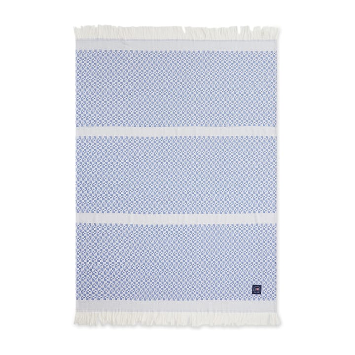 스트라이프 Structu레드 재활용 코튼 스로우 130x170 cm, Blue-white Lexington | 렉싱턴