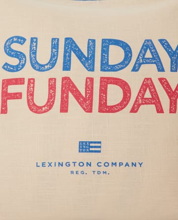 Sunday Funday 프린티드 베개커버 50x50 cm - Beige-blue-pink - Lexington | 렉싱턴