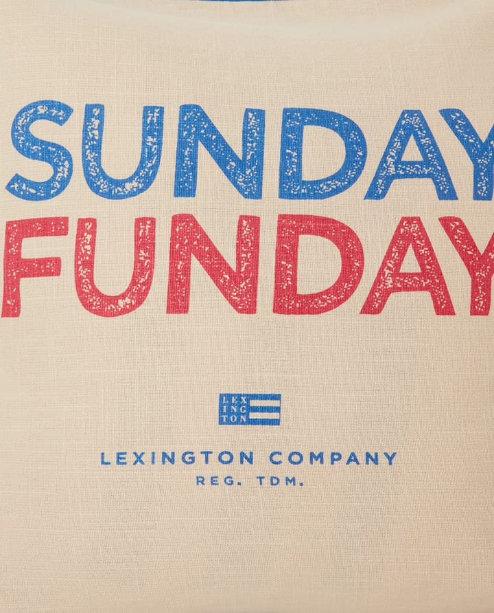 Sunday Funday 프린티드 베개커버 50x50 cm - Beige-blue-pink - Lexington | 렉싱턴
