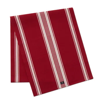 스트라이프 오가닉 코튼 립 table runner 50x250 cm - Red-white - Lexington | 렉싱턴