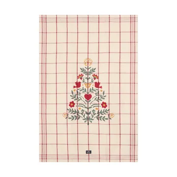 Tree 린넨/코튼 키친 타월 - White-red-green, 50x70 cm - Lexington | 렉싱턴