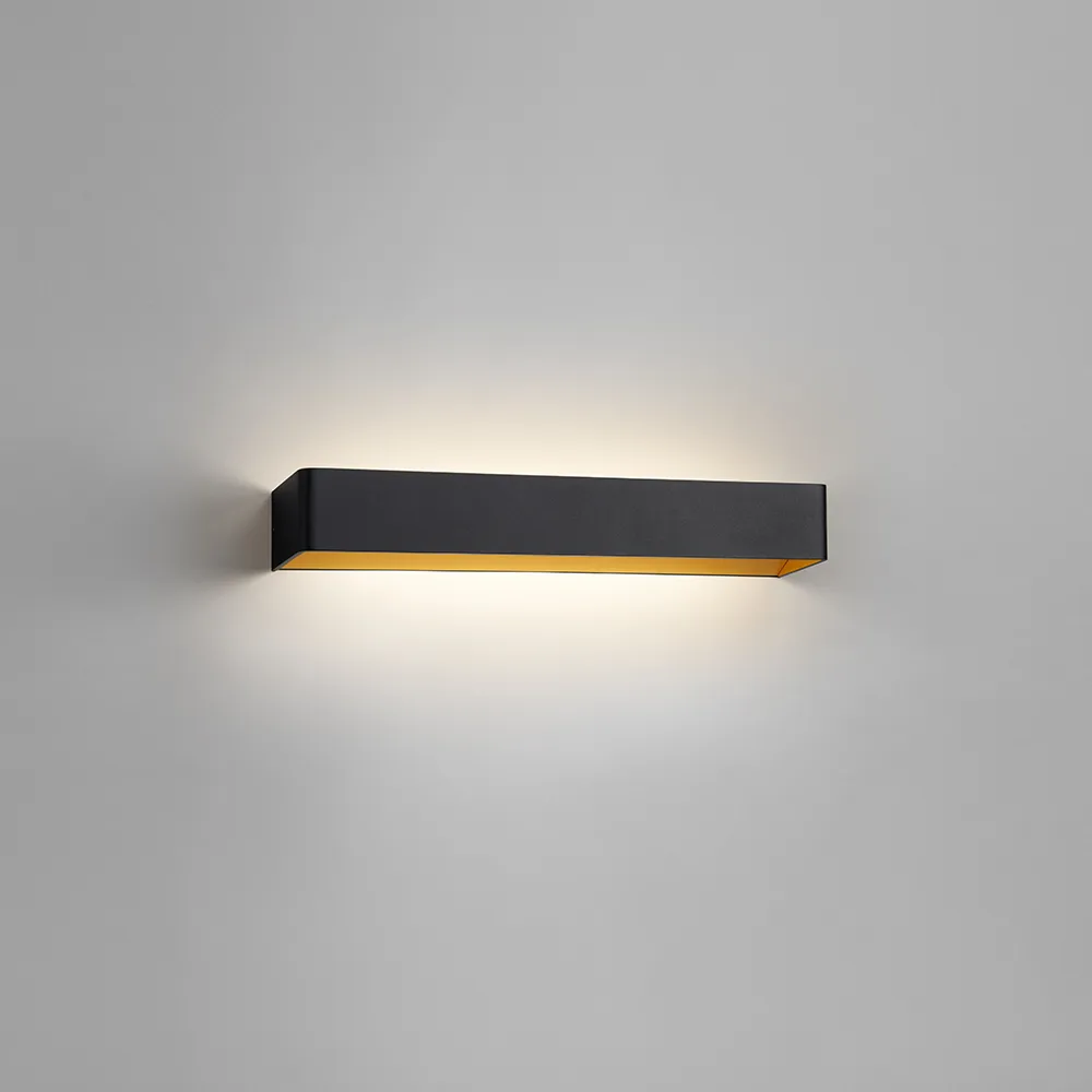 무드 3 벽 조명, Black/gold, 3000 kelvin Light-Point | 라이트-포인트