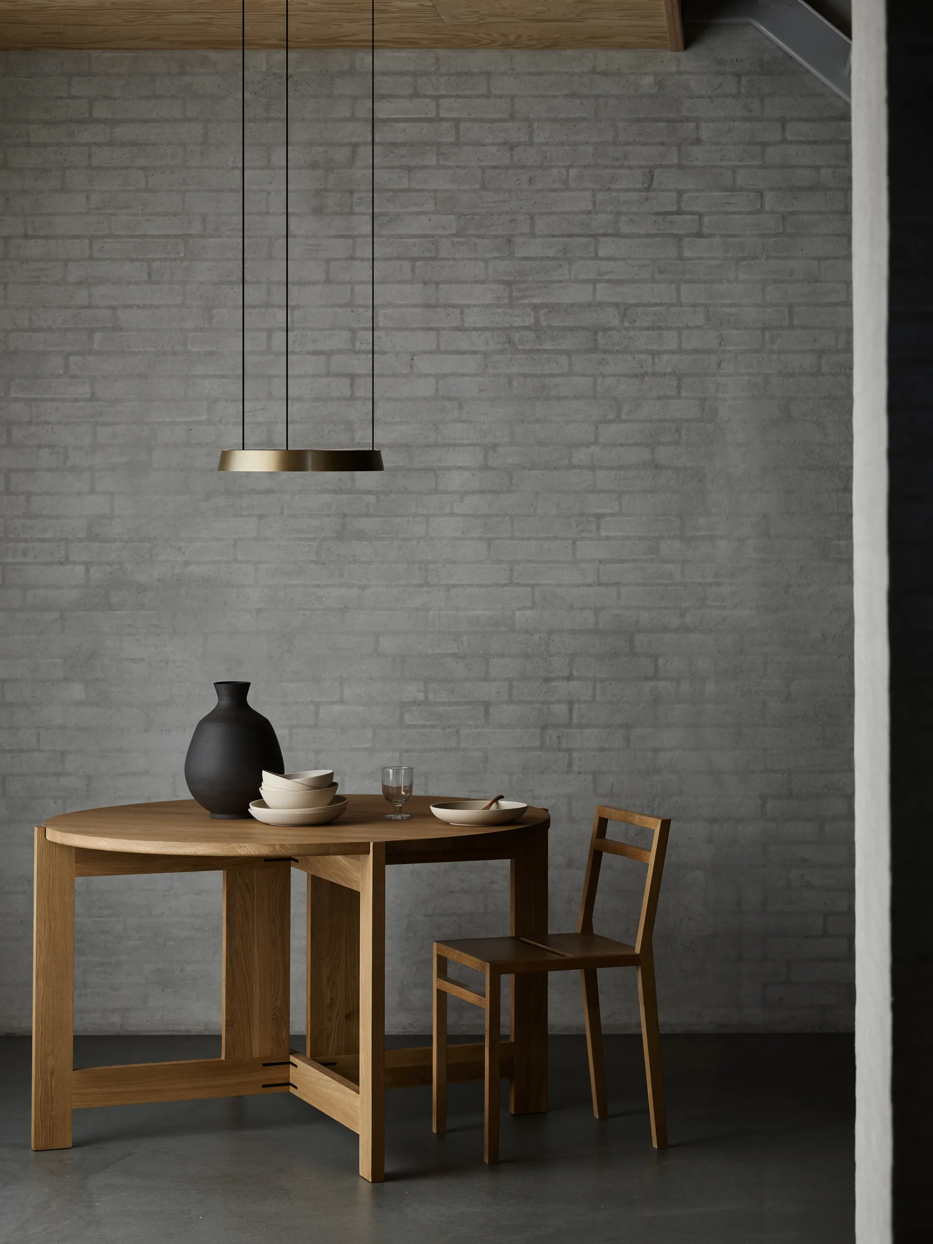 엣지 라운드 Ø40 펜던트 조명 스위치 튠, Brass Light-Point | 라이트-포인트