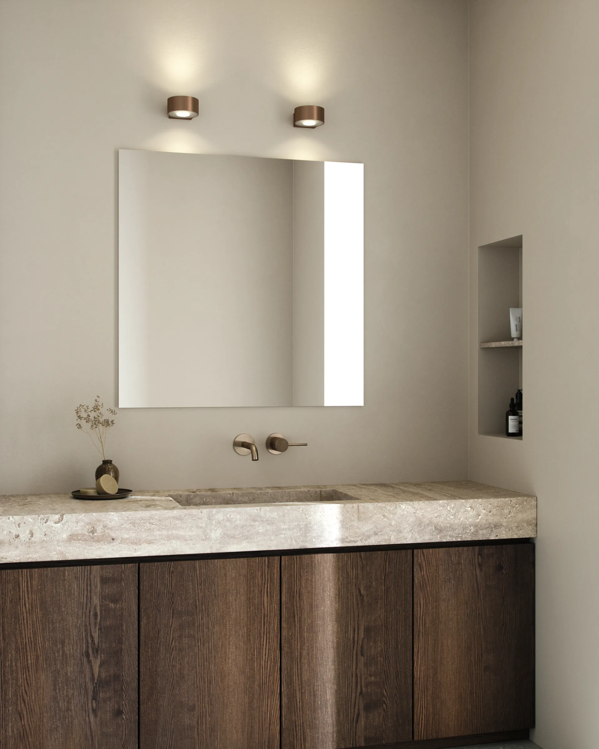 오빗 벽 조명 W1 2700K, Brass Light-Point | 라이트-포인트