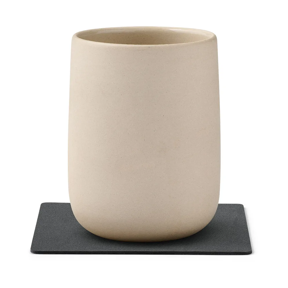 누포 더블-사이디드 사각형 코스터 1 pcs, anthracite-light grey LIND DNA | 린드 DNA