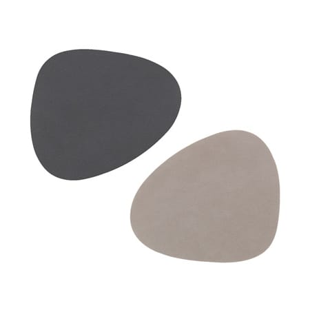 누포 더블-사이디드 곡선형 코스터 1 pcs - anthracite-light grey - LIND DNA | 린드 DNA
