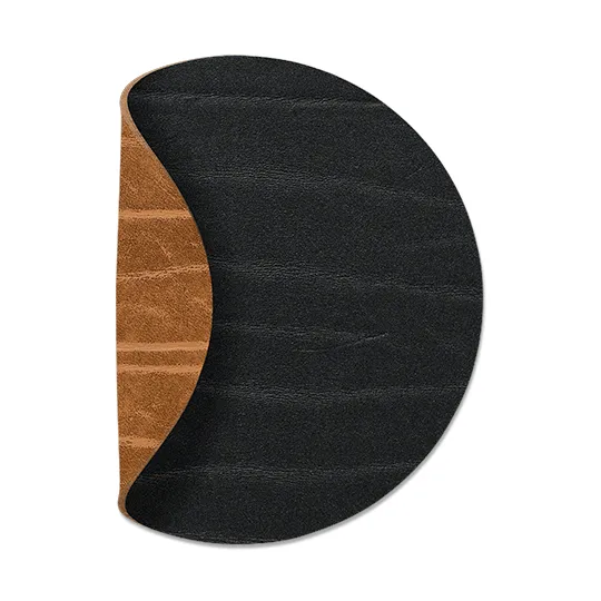 버팔로 더블-사이디드 원형 코스터 1 pcs, black-natur LIND DNA | 린드 DNA