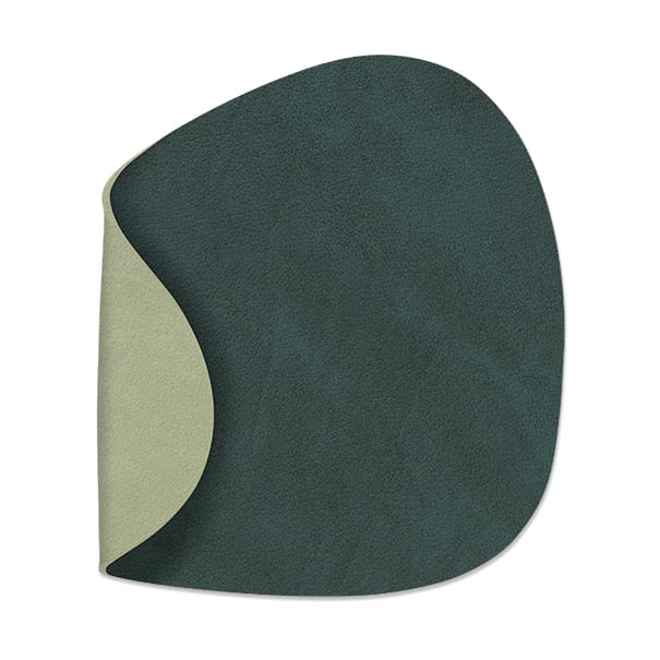 누포 양면 코스�터 커브 1 pcs - Dark green-olive green - LIND DNA | 린드 DNA