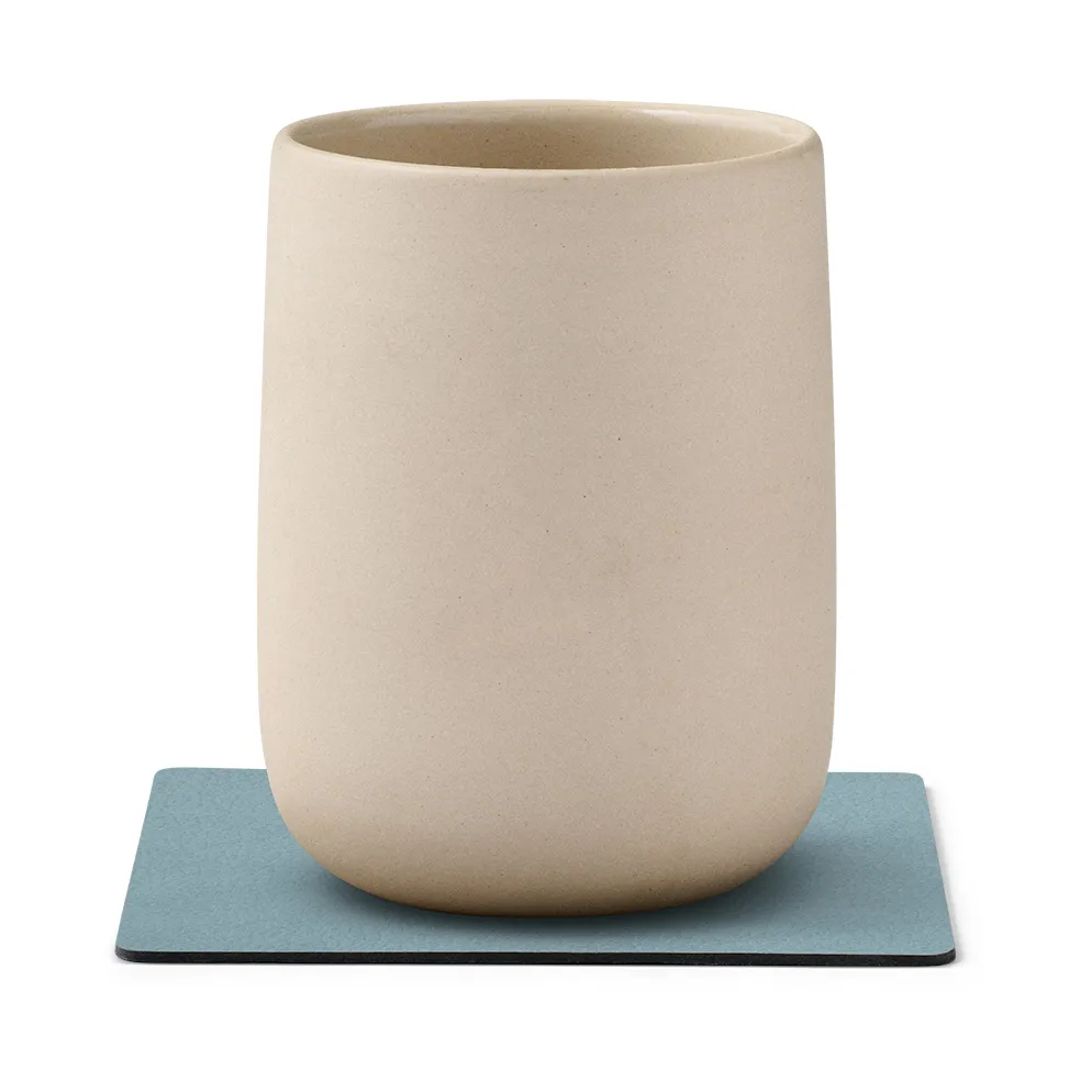 누포 더블-사이디드 사각형 코스터 1 pcs, lightblue-light grey LIND DNA | 린드 DNA