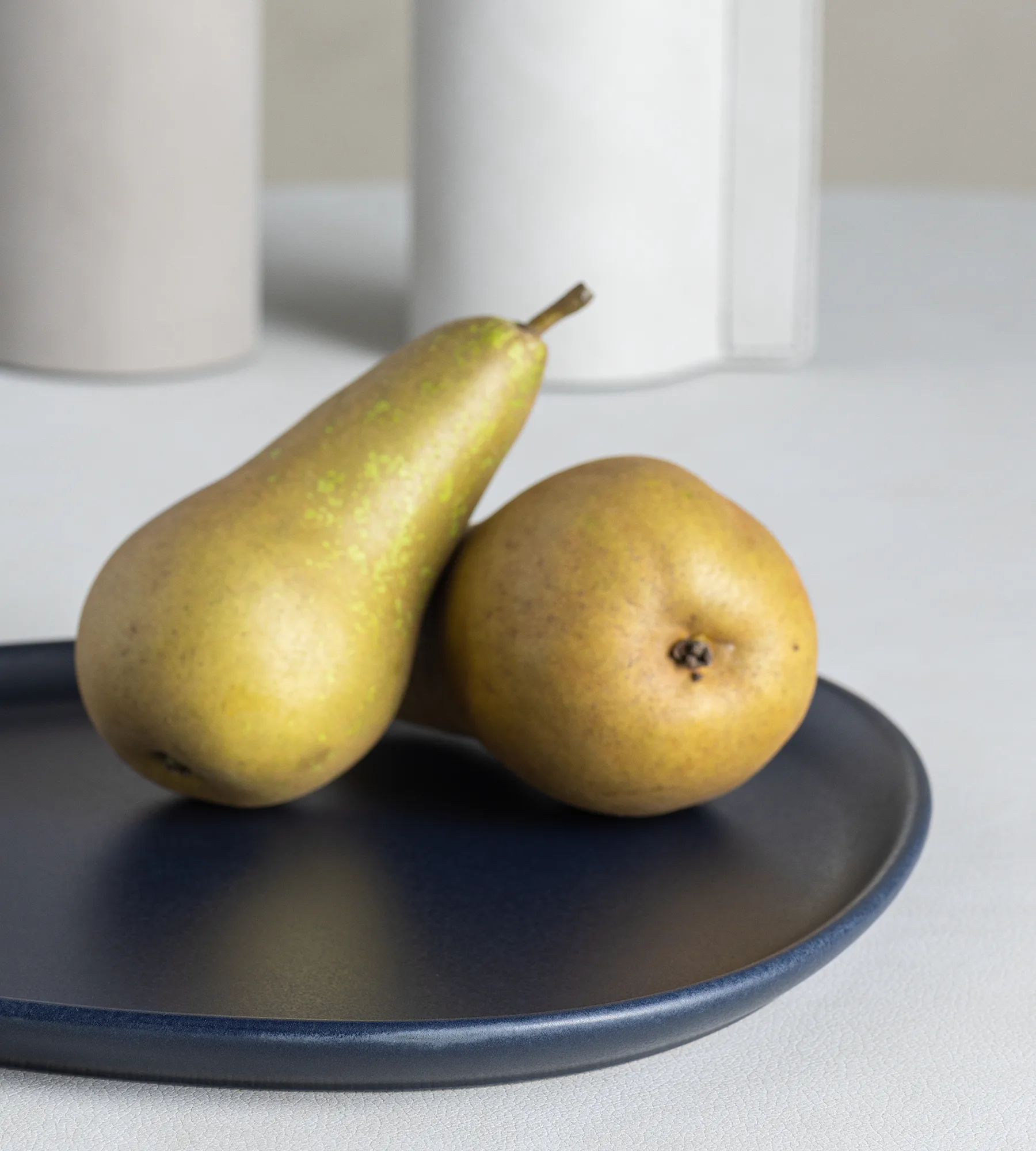 커브 스톤웨어 접시 26x30 cm, navy blue LIND DNA | 린드 DNA