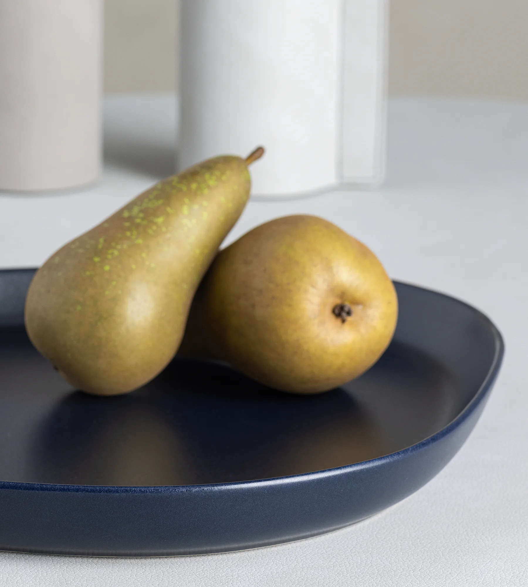 커브 스톤웨어 서빙소서 30x35 cm, navy blue LIND DNA | 린드 DNA