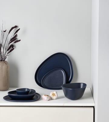 커브 스톤웨어 서빙소서 30x35 cm - navy blue - LIND DNA | 린드 DNA
