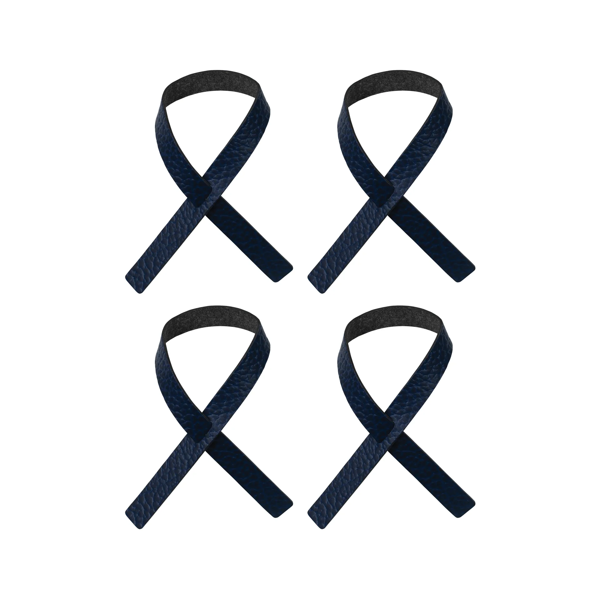 루프 냅킨 링 4개 세트, navy LIND DNA | 린드 DNA