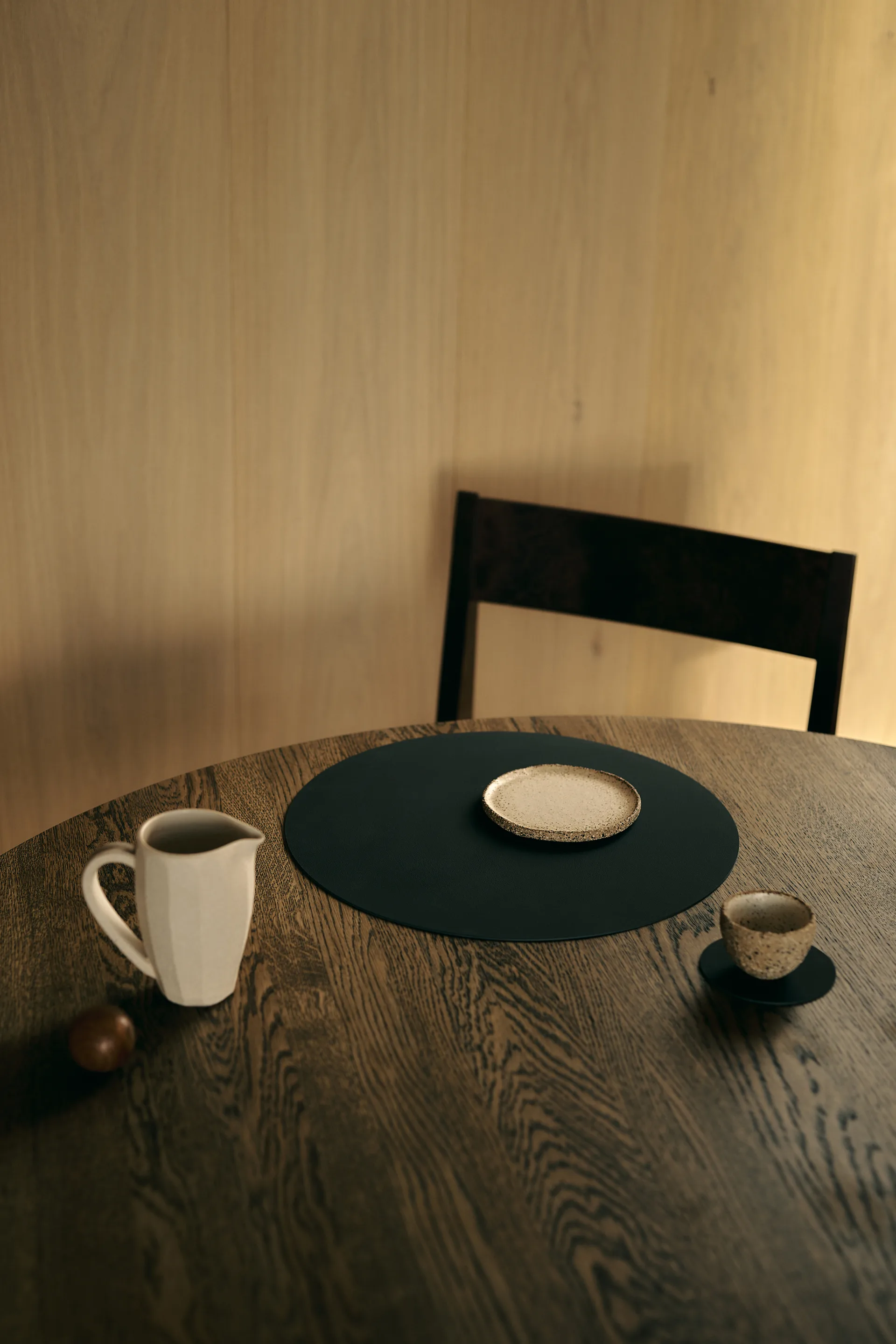 누포 테이블매트, Black ink, circle, L LIND DNA | 린드 DNA