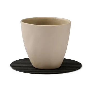 코듀로이 코스터 - Black ink, circle - LIND DNA | 린드 DNA