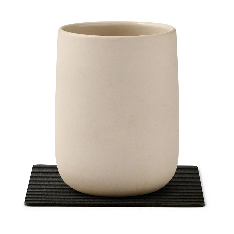 코듀로이 사각형 코스터, Black ink LIND DNA | 린드 DNA