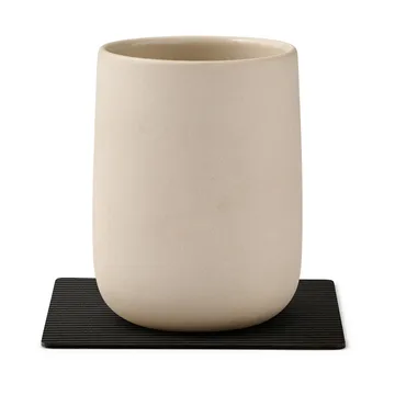 코듀로이 사각형 코스터 - Black ink - LIND DNA | 린드 DNA