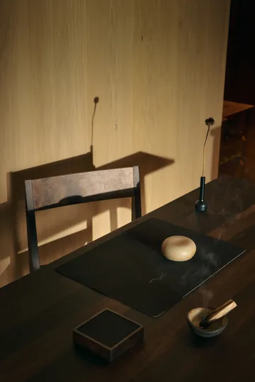 코듀로이 사각형 코스터 - Black ink - LIND DNA | 린드 DNA