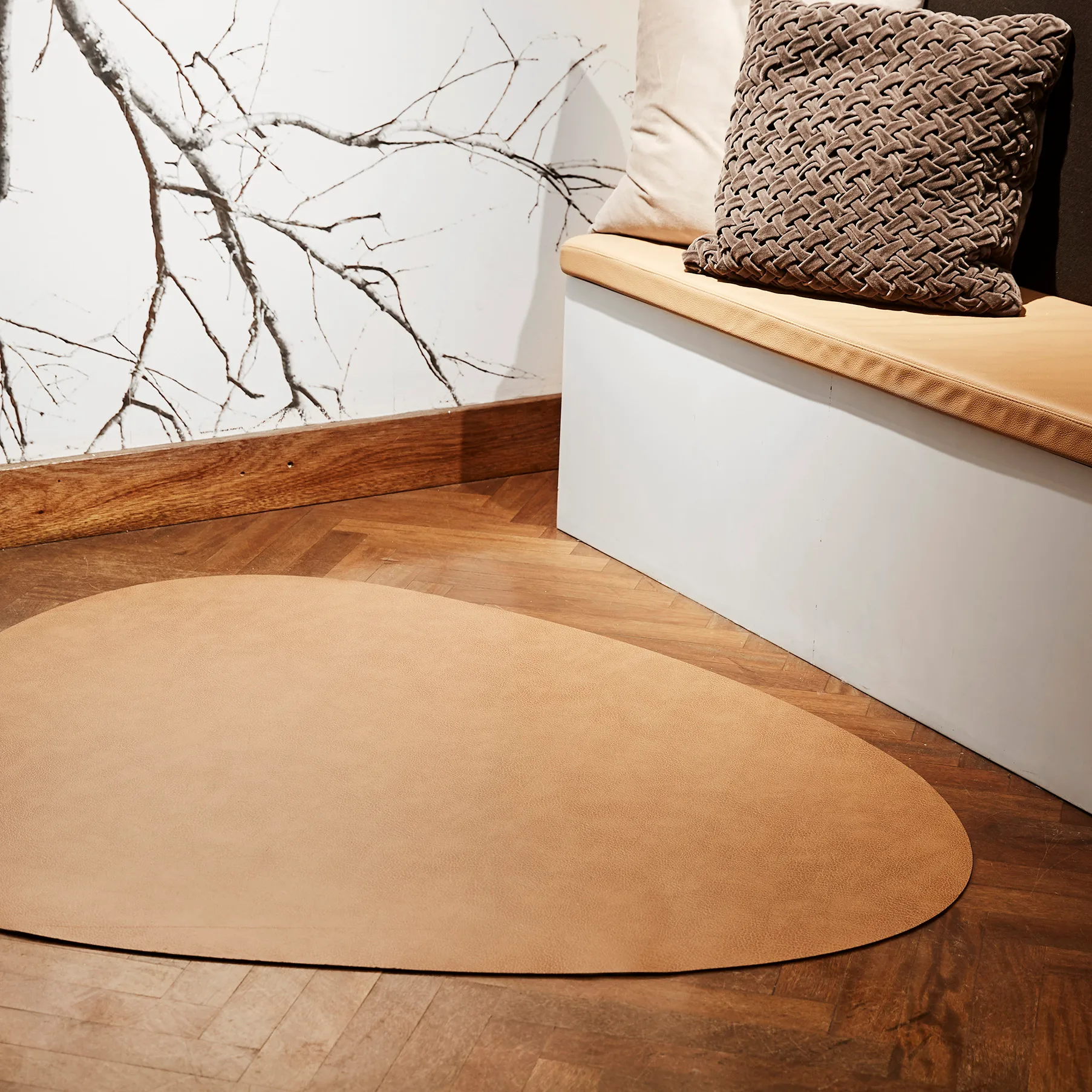 커브 Bwool 레더 러그  XXL, nature LIND DNA | 린드 DNA