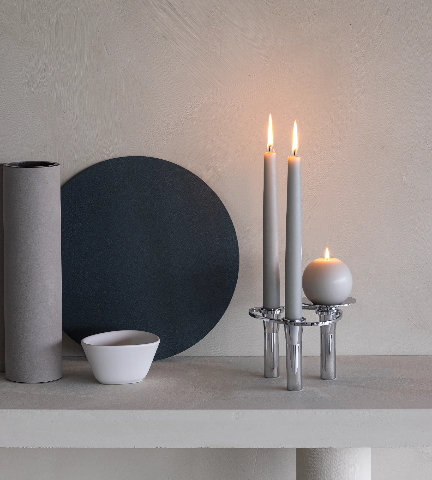 커브 캔들스틱, Chrome, tray LIND DNA | 린드 DNA