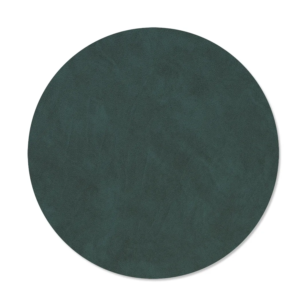 누포 양면 테이블 매트 circle M 1 pcs, Dark green-olive green, Ø30 cm LIND DNA | 린드 DNA