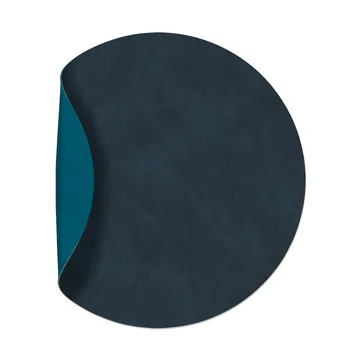 누포 양면 테이블 매트 circle M 1 pcs - Midnight blue-petrol, Ø30 cm - LIND DNA | 린드 DNA