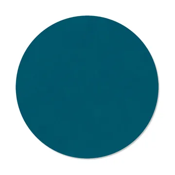 누포 양면 테이블 매트 circle M 1 pcs - Midnight blue-petrol, Ø30 cm - LIND DNA | 린드 DNA