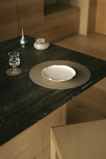 누포 테이블매트 - Clay brown, circle, L - LIND DNA | 린드 DNA