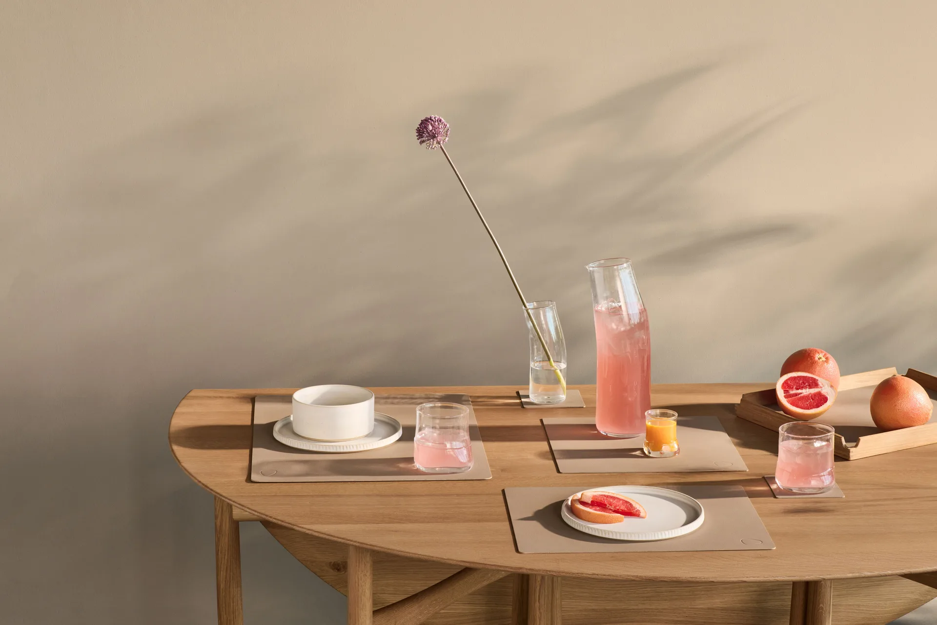 누포 사각형 코스터, Clay brown LIND DNA | 린드 DNA