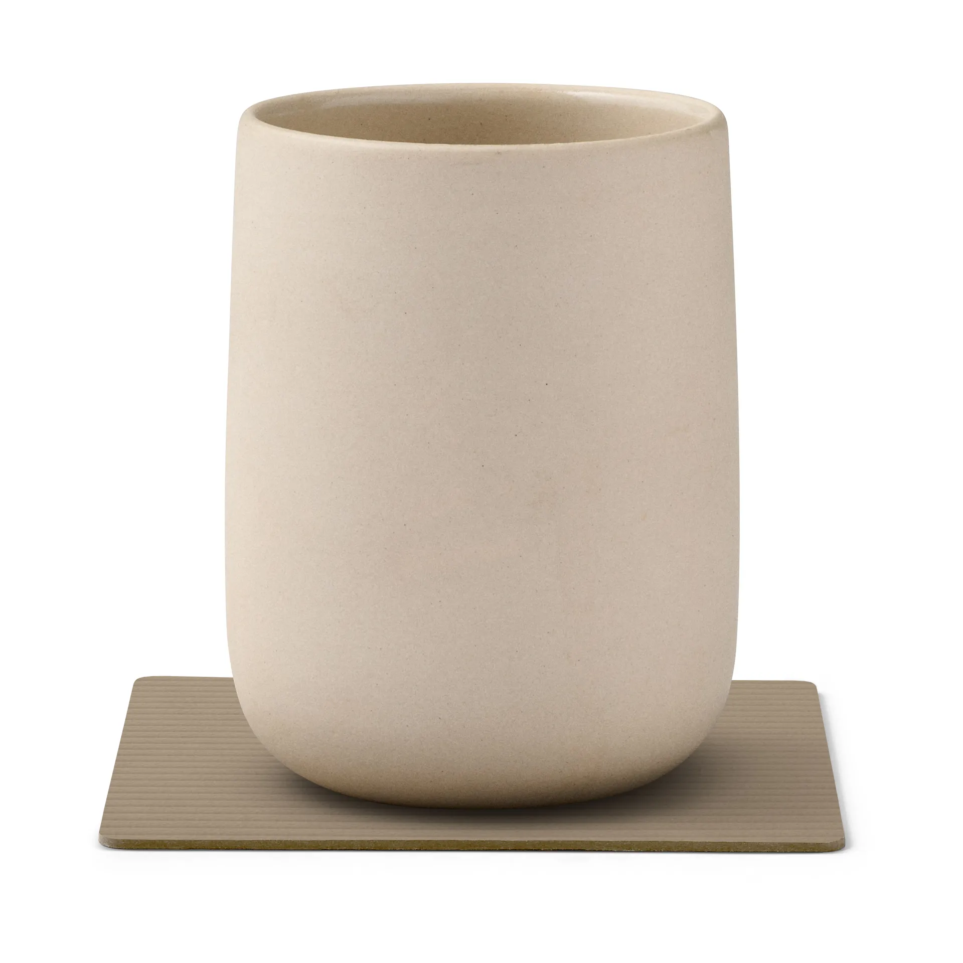 코듀로이 사각형 코스터, Clay Brown LIND DNA | 린드 DNA