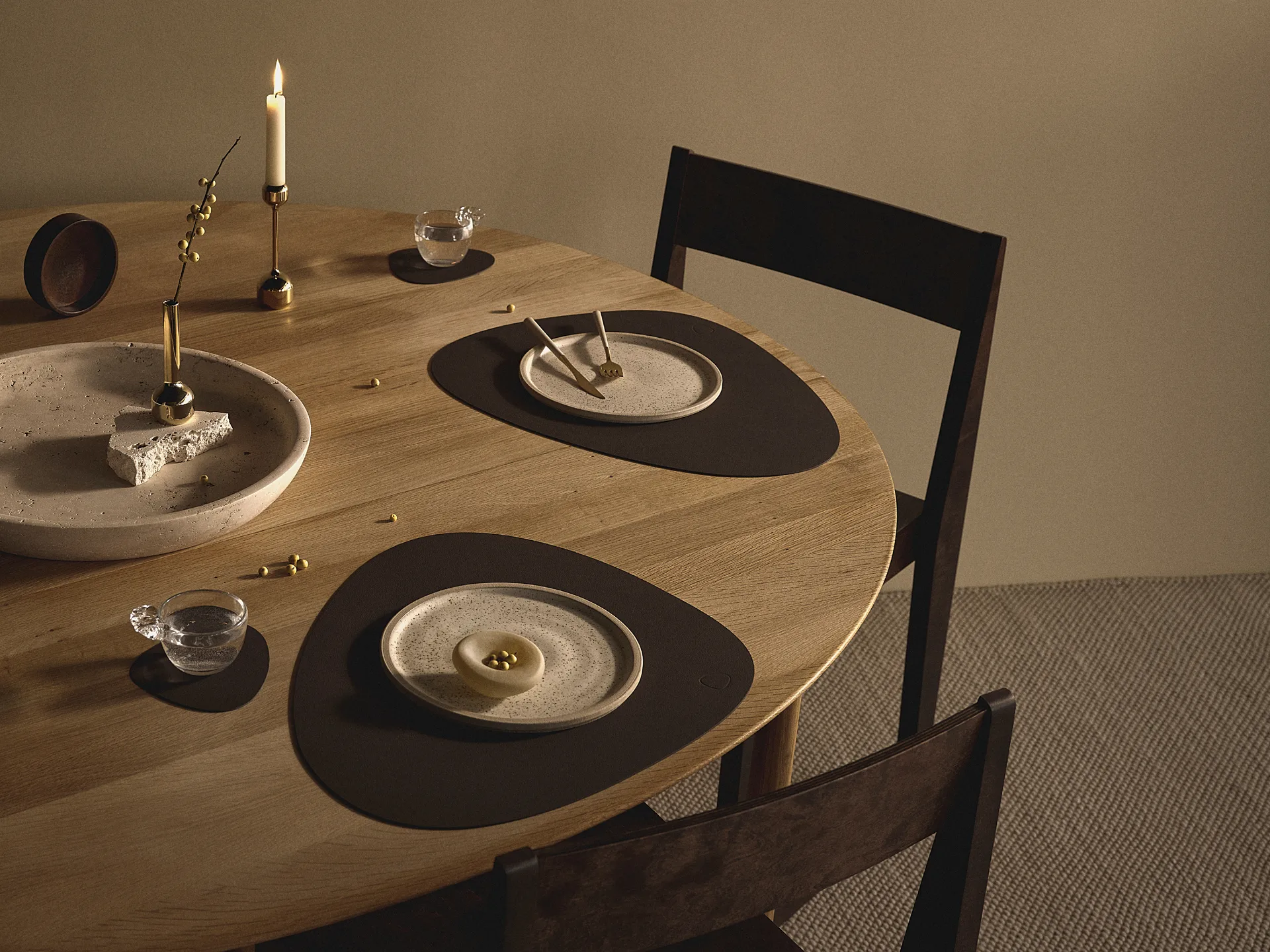 누포 곡선형 코스터, Hazel LIND DNA | 린드 DNA