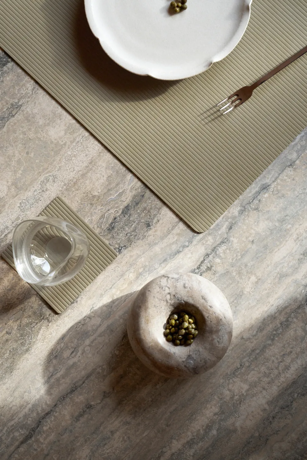 코듀로이 사각형 코스터, Herbal Dust LIND DNA | 린드 DNA