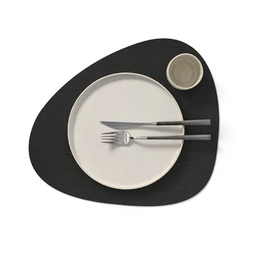 코듀로이 곡선형 테이블매트 L - Black ink - LIND DNA | 린드 DNA