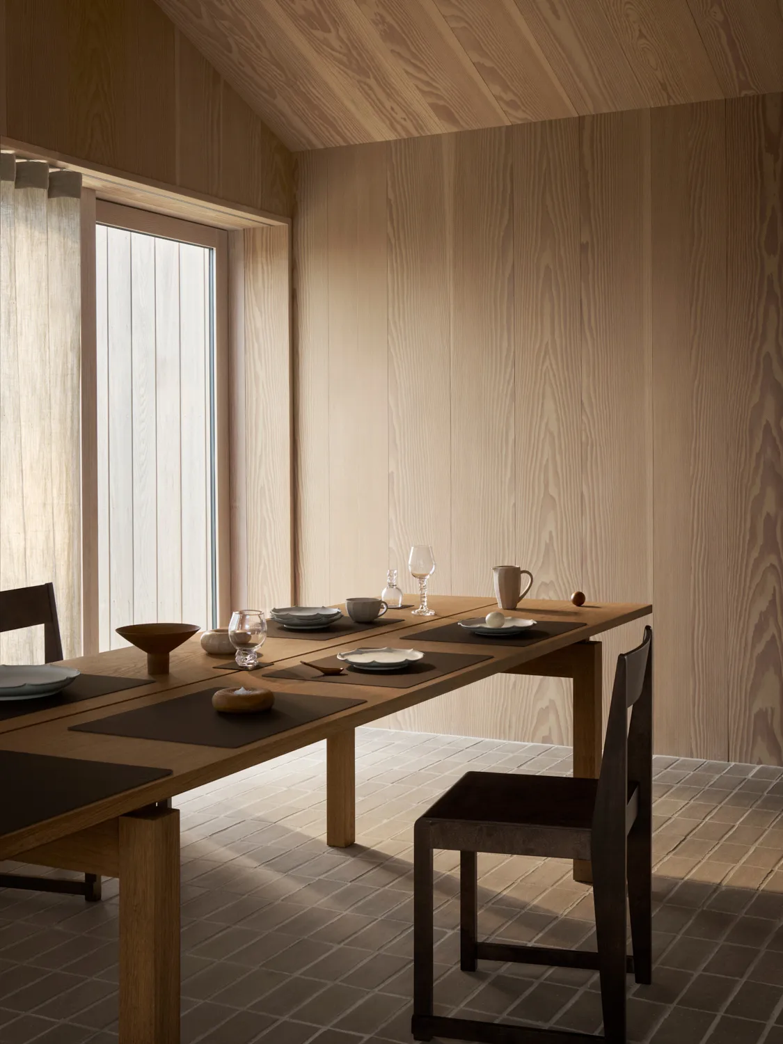 코듀로이 사각형 테이블매트 L, Hazel LIND DNA | 린드 DNA