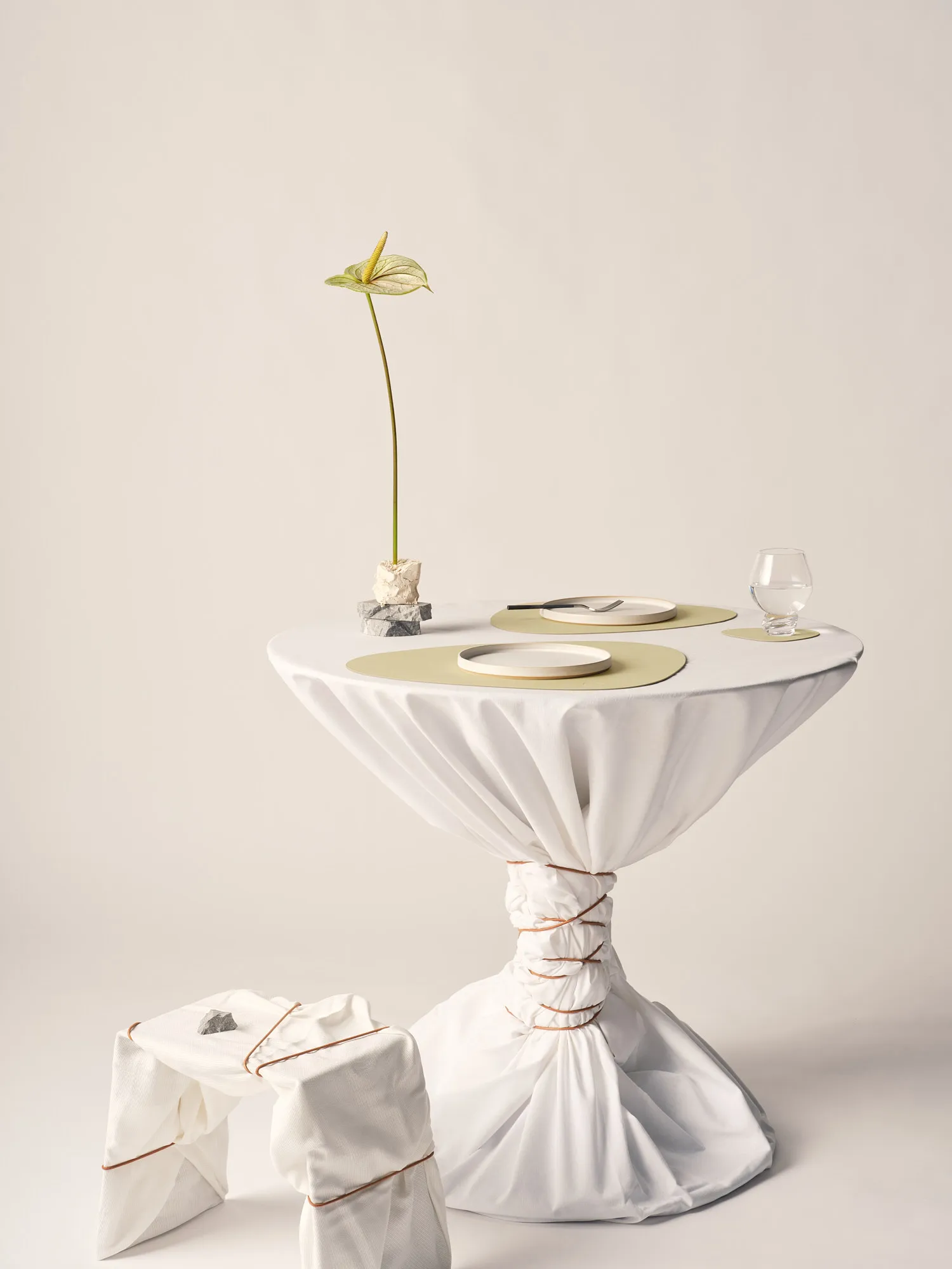 누포 곡선형 테이블매트 L, Lemon sorbet LIND DNA | 린드 DNA