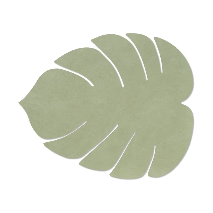 몬스테라 리프 누포 플레이스매트 L - Olive green, 42x35 cm - LIND DNA | 린드 DNA