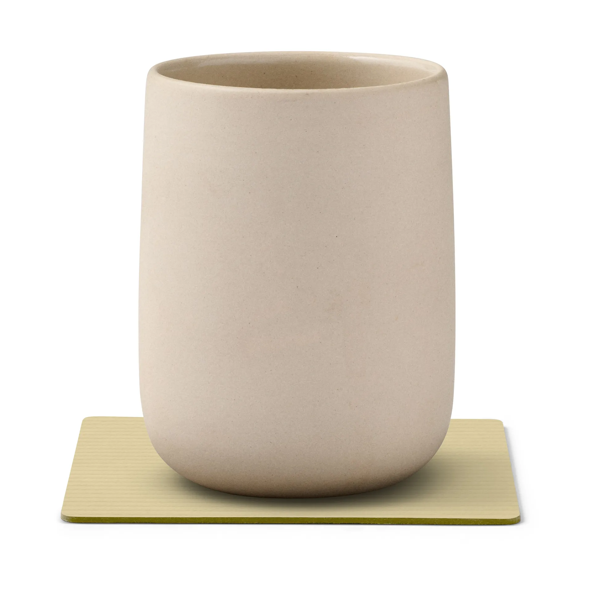 코듀로이 사각형 코스터, Lemon Sorbet LIND DNA | 린드 DNA