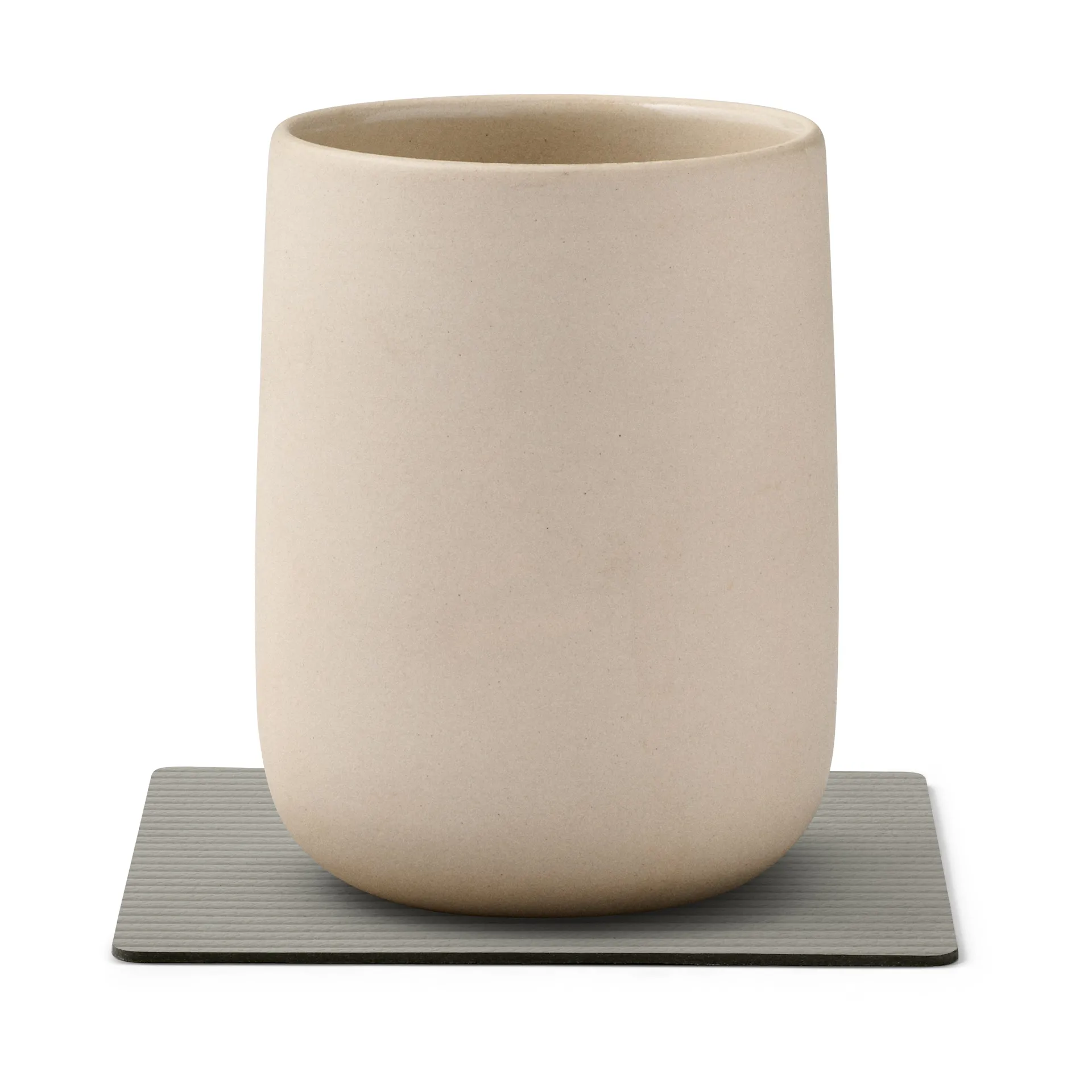 코듀로이 사각형 코스터, Light Grey LIND DNA | 린드 DNA