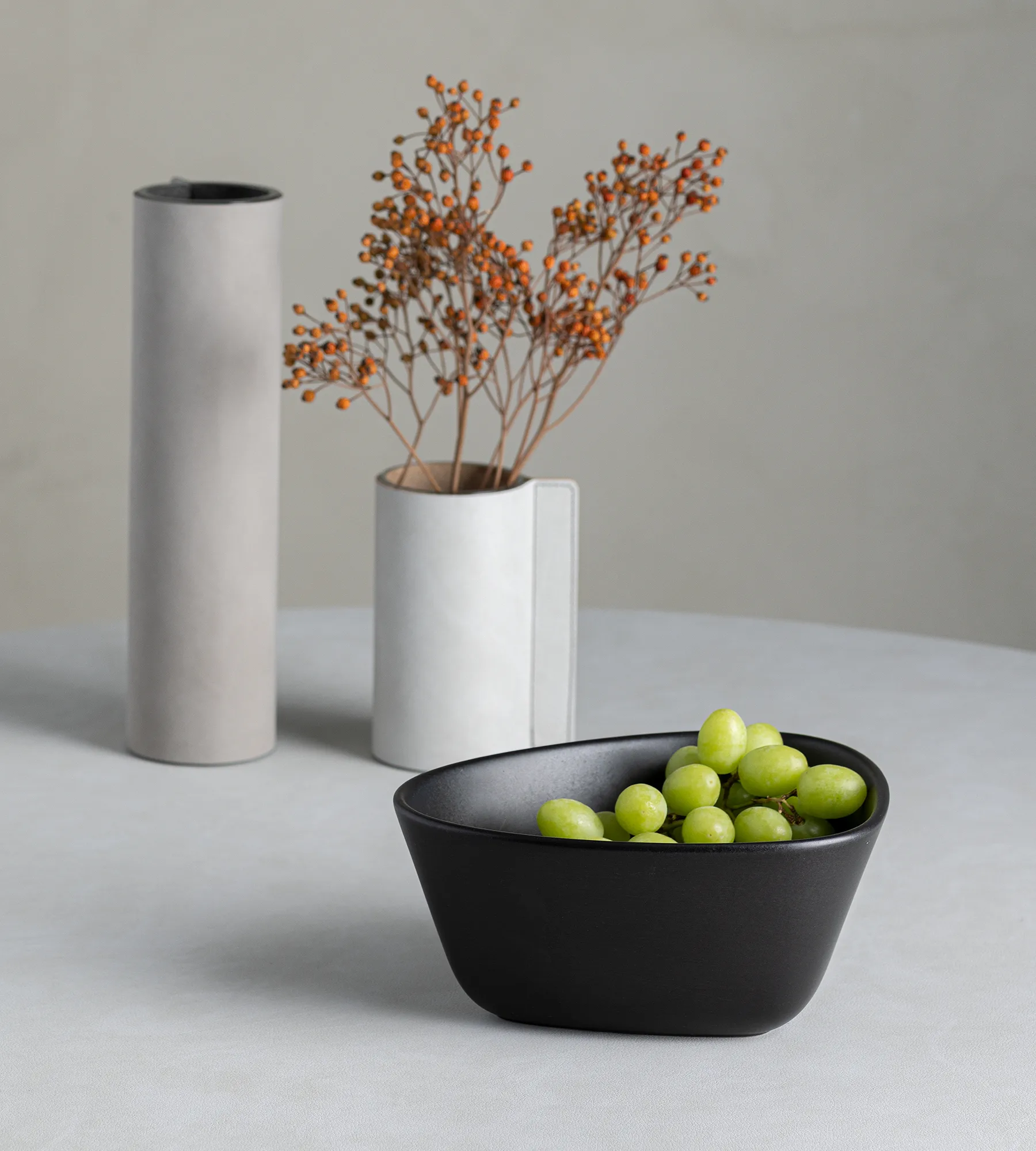 커브 보울 M 20x22 cm, black LIND DNA | 린드 DNA