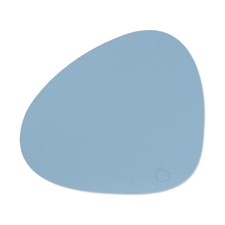 누포 테이블매트 커브 M - Cool blue, 35x31 cm - LIND DNA | 린드 DNA