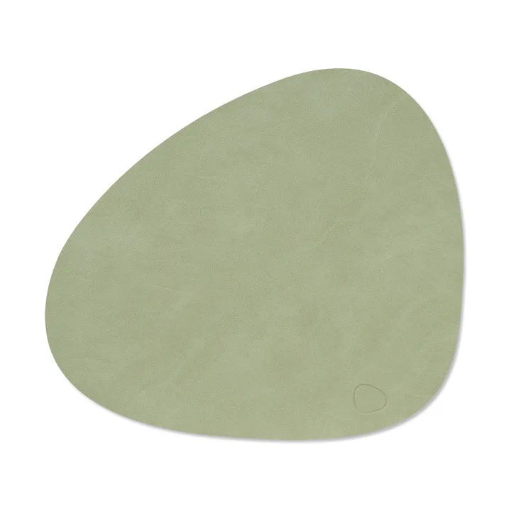 누포 테이블매트 커브 M - Olive green, 35x31 cm - LIND DNA | 린드 DNA