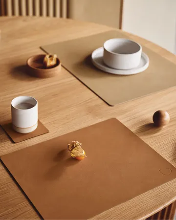 우드 박스 코스터 수납함 - Nature-oak, circle, S - LIND DNA | 린드 DNA