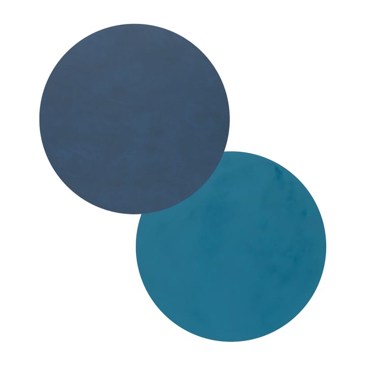 Nupo 양면 코스터 circle  1 pcs - Midnight blue-petrol - LIND DNA | 린드 DNA