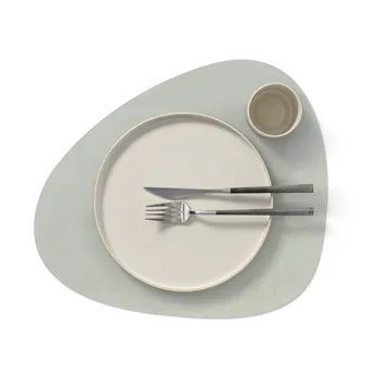 Nupo 테이블매트 curve L - Metallic (stone grey) - LIND DNA | 린드 DNA