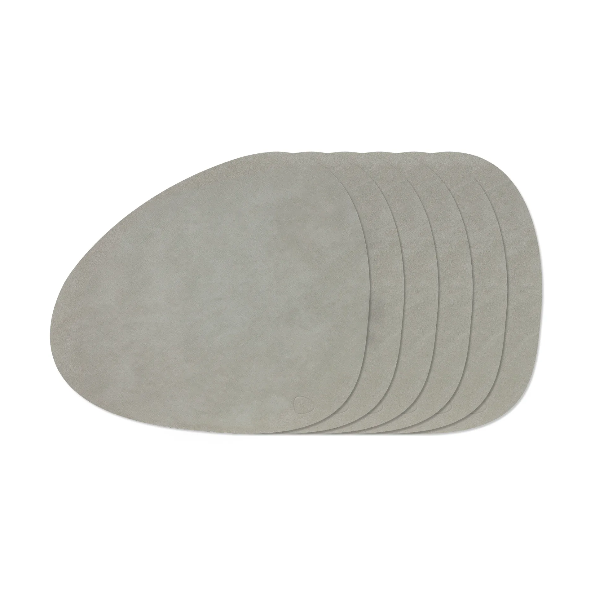 Nupo Curve 테이블매트 세트, Light Grey, 6-pack LIND DNA | 린드 DNA