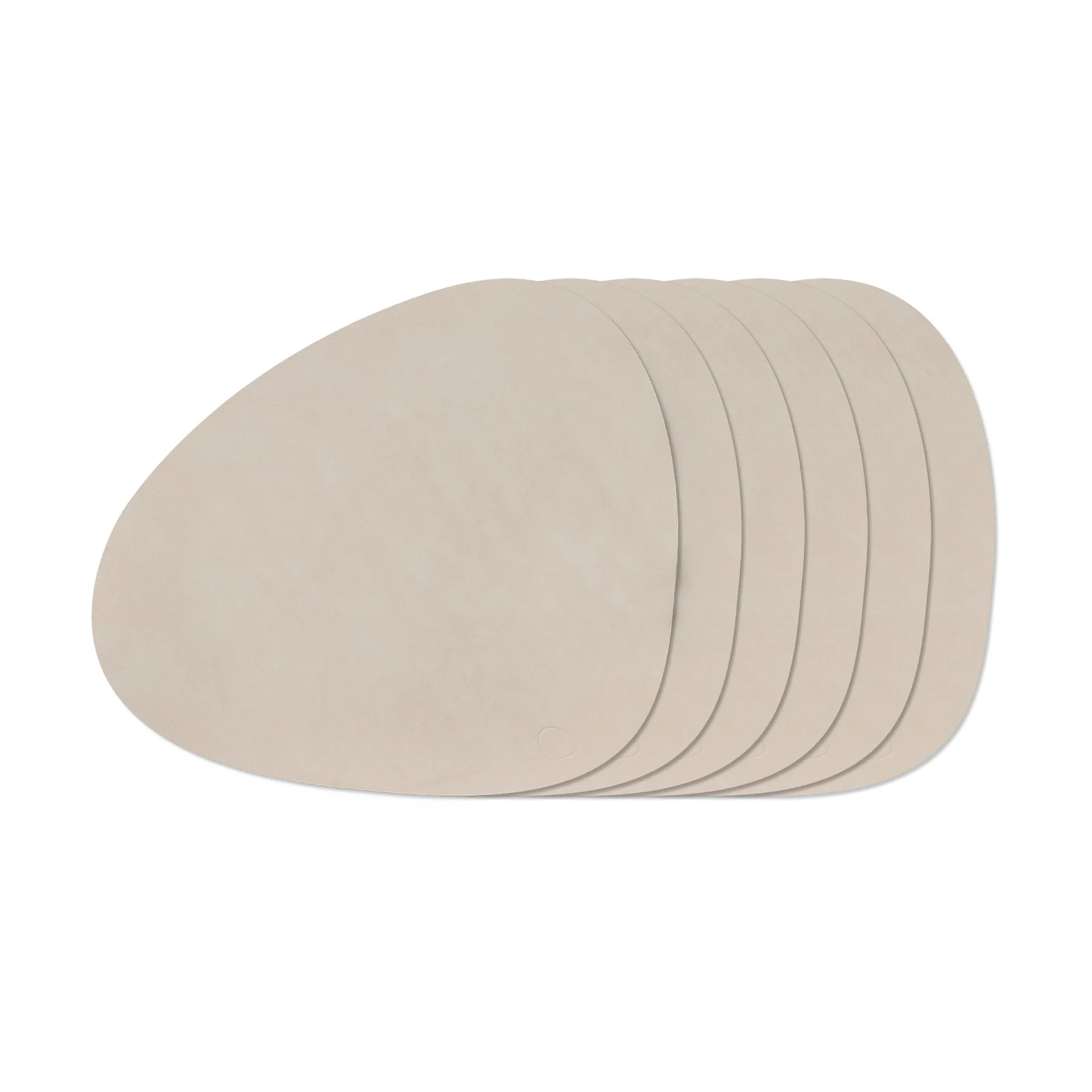 Nupo Curve 테이블매트 세트, Oyster White, 6-pack LIND DNA | 린드 DNA