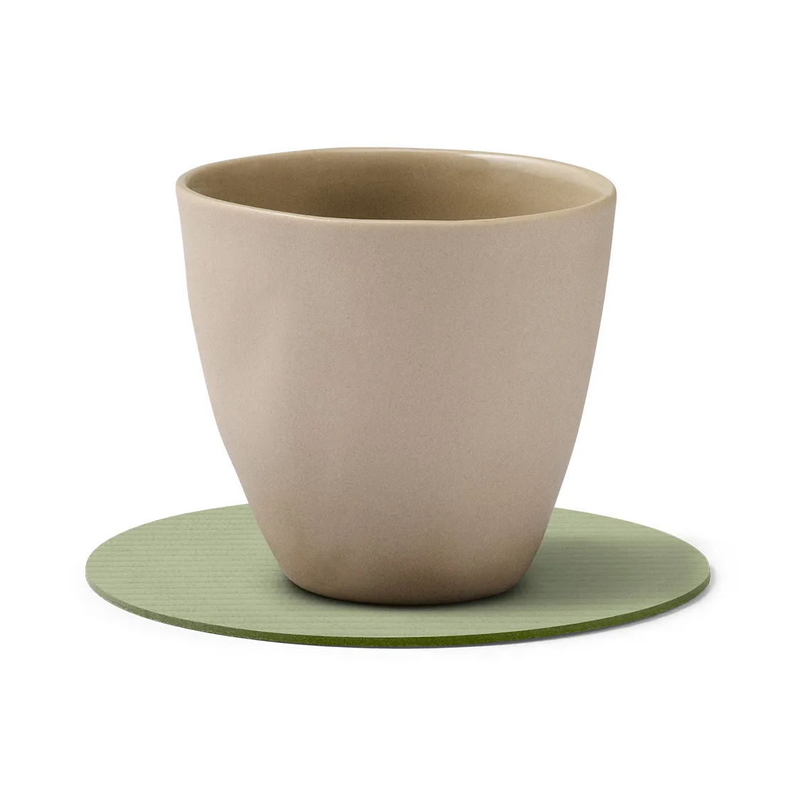 코듀로이 코스터, Olive green, circle LIND DNA | 린드 DNA