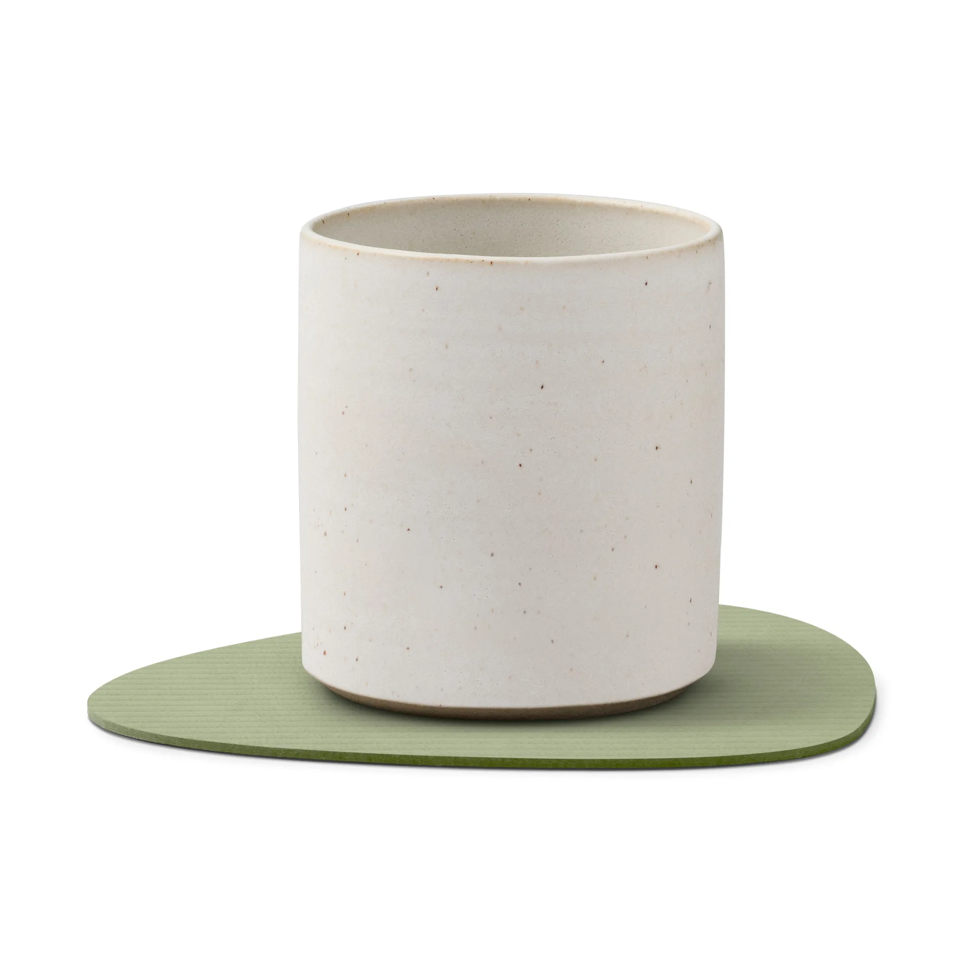 코듀로이 곡선형 코스터, Olive Green LIND DNA | 린드 DNA