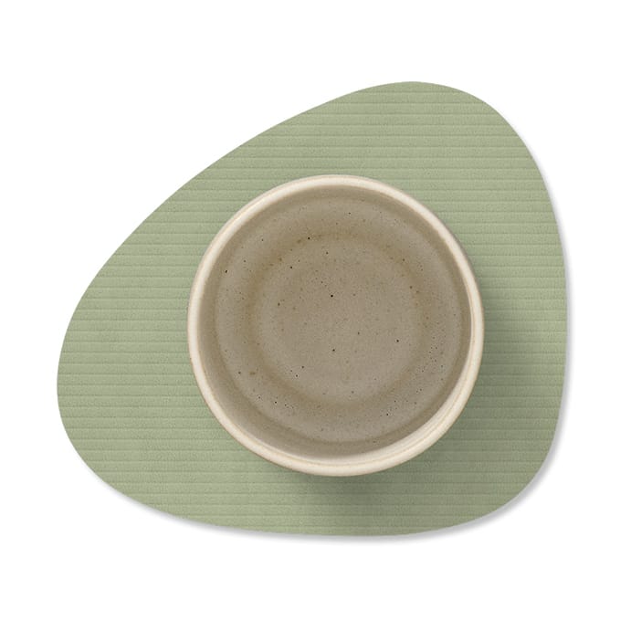 코듀로이 곡선형 코스터, Olive Green LIND DNA | 린드 DNA