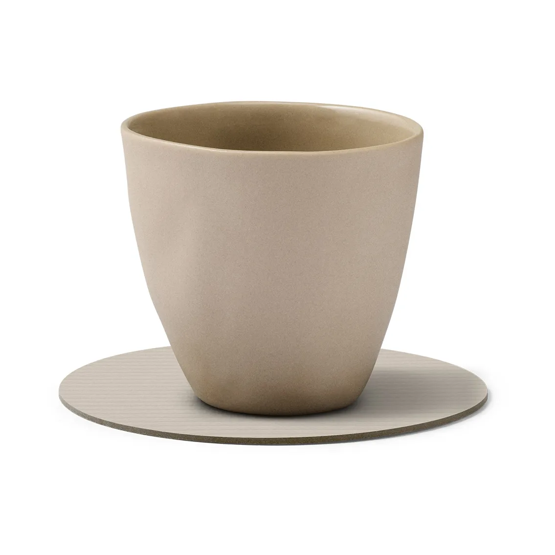 코듀로이 코스터, Oyster white, circle LIND DNA | 린드 DNA